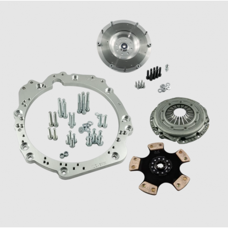 Повний комплект адаптерів КПП PMC Motorsport Stage 1 Toyota UZ - BMW M50 S50 M52 M54 ZF-5 - 240mm / 9.45"